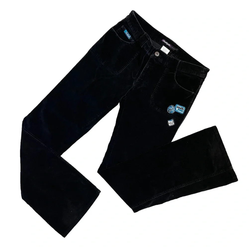 Y2k South Pole velvet womens pants - Picture 1 of 14